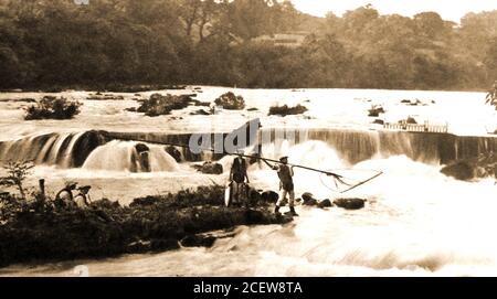 A hand net for scooping fish in fish farm Stock Photo - Alamy