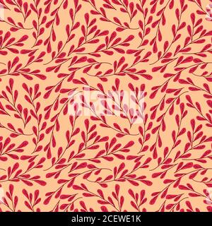 Vintage floral background. Seamless vector pattern for design and fashion prints. Floral pattern with small light pink flowers. Stock Vector