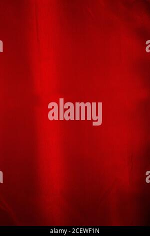 Closeup of bright shiny red nylon material Stock Photo