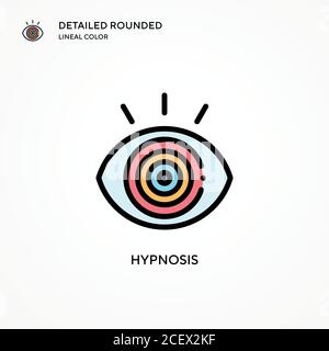 Hypnosis vector icon. Modern vector illustration concepts. Easy to edit and customize. Stock Vector