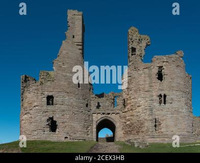 Dunstanburgh Castle, Northumberland, UK Stock Photo