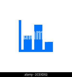 Growth rate graph vector design. Stock Vector
