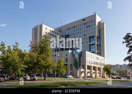 Novi Sad, Serbia - August 31, 2020: Gazprom - Nis business building company headquarters in Novi Sad Stock Photo