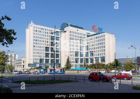 Novi Sad, Serbia - August 31, 2020: Gazprom - Nis business building company headquarters in Novi Sad Stock Photo