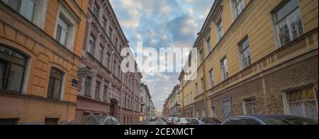 Nevsky prospekt - the main street of St. Petersburg. Russia Stock Photo