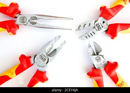 Electricians Pliers & Cutters Stock Photo