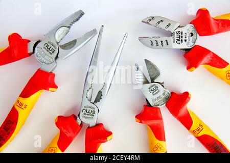 Electricians Pliers & Cutters Stock Photo