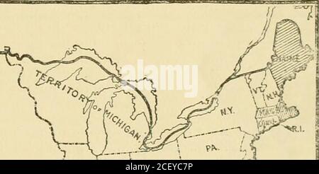 . Territorial and commercial expansion of the United States, 1800-1900. ,**. V. -.0E.C. •tftfRITOftf .- . Stock Photo