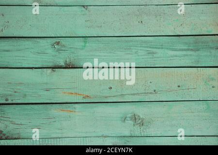 Weathered painted into black and white wooden planks grunge background Stock Photo
