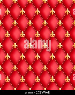 Red seamless pattern with glowing highlights.Wall-paper.3D graphics. Background for web design, holiday wrapper and other. Vector illustration. Stock Vector
