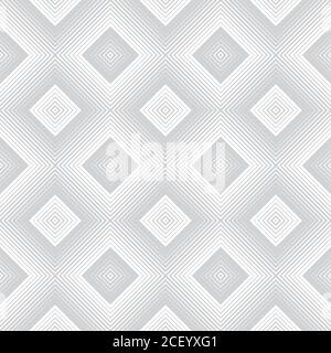 Vector seamless pattern. Stylish modern texture with constant repetition rhombuses, diamonds. Geometrical background. Contemporary design. Stock Vector