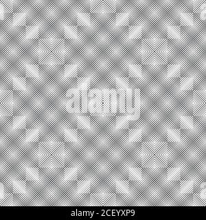 Vector seamless pattern. Infinitely repeating modern geometrical texture consisting of intersecting thin lines different thickness which form tile sha Stock Vector