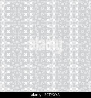 Vector seamless pattern. Abstract textured background. Modern geometrical texture with repeating rhombuses, circles, stars. Stock Vector