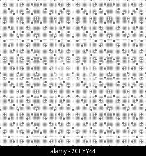 Seamless pattern. Modern stylish texture. Regularly repeating small dotted zigzag shapes, rhombuses, rectangles. Abstract geometrical background. Vect Stock Vector