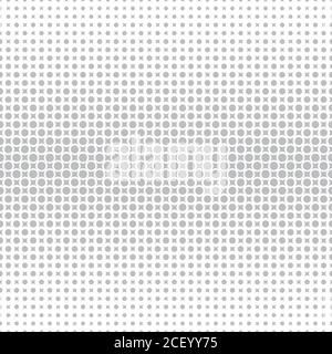 Seamless pattern. Abstract halftone background. Modern stylish texture. Repeating grid with dots and rhombuses of the different size. Gradation from b Stock Vector