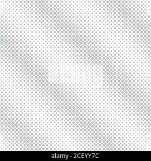 Seamless pattern. Abstract halftone background. Modern stylish texture. Repeating grid with dots and rhombuses of the different size. Gradation from b Stock Vector