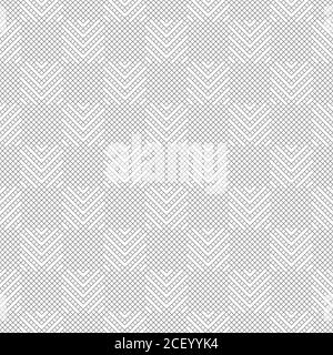 Vector seamless pattern. Abstract textured background. Modern stylish monochrome texture. Regularly repeating linear grid with rhombuses, diamonds, co Stock Vector
