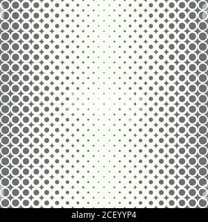 Vector seamless pattern. Infinitely repeating stylish elegant texture consisting of rhombuses and dots of the different size which form gradation from Stock Vector