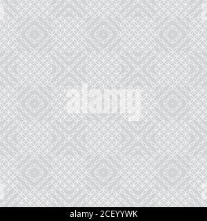 Vector seamless pattern. Infinitely repeating stylish elegant texture consisting of circles, rhombuses, diamonds. Modern geometrical textured ornament Stock Vector