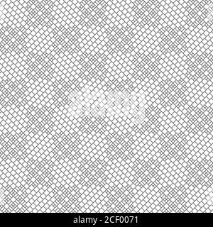 Seamless pattern. Trendy modern geometrical texture with small outline rhombuses and regularly repeating checkered shapes. Vector element of graphical Stock Vector