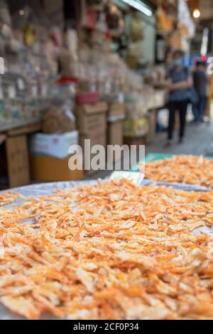 Dried seafood, Sai Ying Pun, Hong Kong Island, Hong Kong Stock Photo