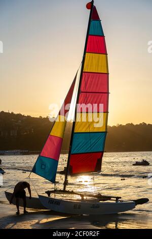 Sailing boat for hire on Patong Beach, Phuket, Thailand