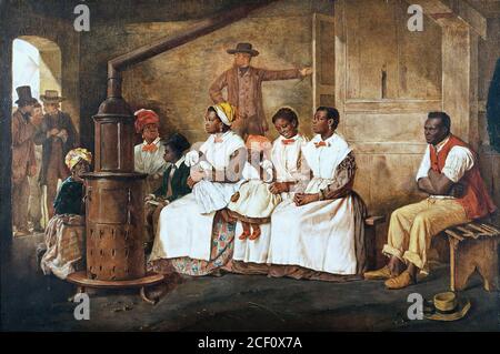 Crowe Eyre - Slaves Waiting for Sale Richmond Virginia - British School - 19th  Century Stock Photo