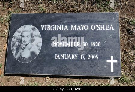 Westlake Village, California, USA 2nd September 2020 A general view of atmosphere of actress Virginia Mayo's Grave at Pierce Brothers Valley Oaks Memorial Park on September 2, 2020 in Westlake Village, California, USA. Photo by Barry King/Alamy Stock Photo Stock Photo