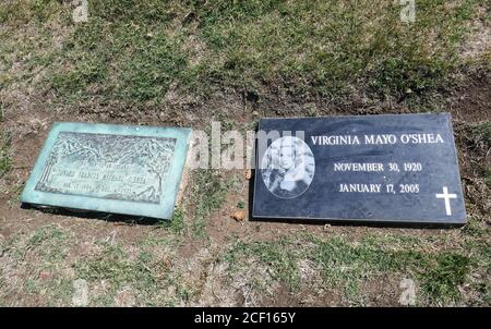 Westlake Village, California, USA 2nd September 2020 A general view of atmosphere of actor Michael O'Shea and actress Virginia Mayo's Graves at Pierce Brothers Valley Oaks Memorial Park on September 2, 2020 in Westlake Village, California, USA. Photo by Barry King/Alamy Stock Photo Stock Photo