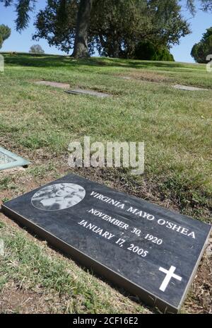 Westlake Village, California, USA 2nd September 2020 A general view of atmosphere of actress Virginia Mayo's Grave at Pierce Brothers Valley Oaks Memorial Park on September 2, 2020 in Westlake Village, California, USA. Photo by Barry King/Alamy Stock Photo Stock Photo