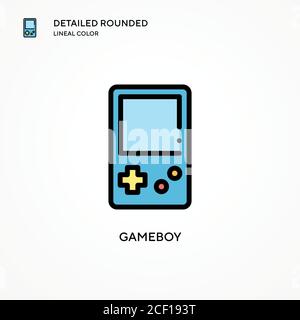 Gameboy vector icon. Modern vector illustration concepts. Easy to edit and customize. Stock Vector