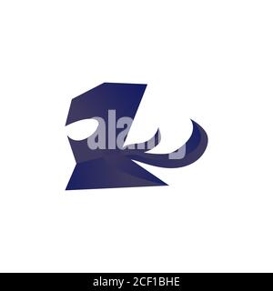 ninja vector design template illustration Stock Vector