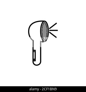 wireless earphone vector design template illustration Stock Vector