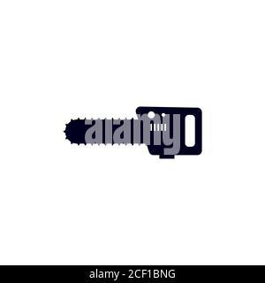 Chainsaw vector design template illustration Stock Vector