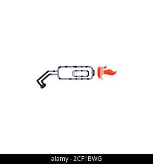 muffler vector design template illustration Stock Vector