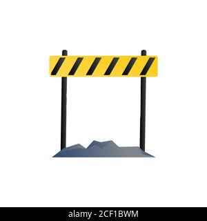 roadblock vector design template illustration Stock Vector