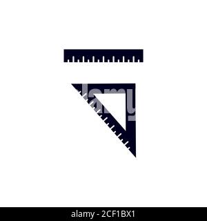 ruler vector design template illustration Stock Vector