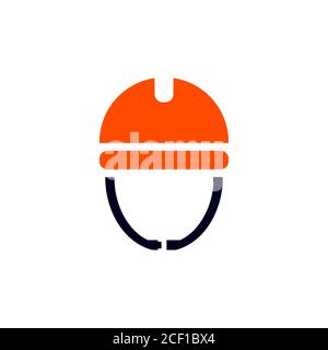 construction helmet vector design template illustration Stock Vector