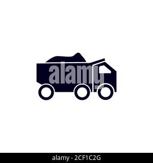 sand truck vector design template illustration Stock Vector