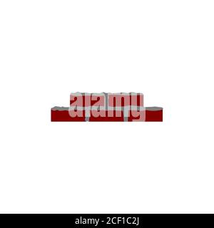brick vector design template illustration Stock Vector