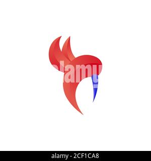bird vector design template illustration Stock Vector