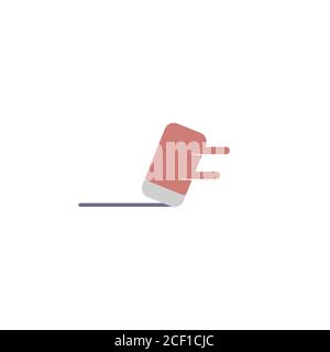 eraser vector design template illustration Stock Vector