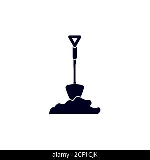 shovel vector design template illustration Stock Vector