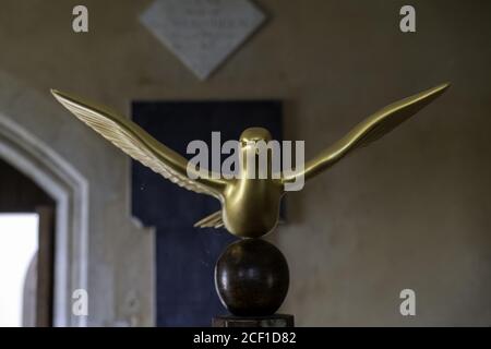 BURY ST EDMUNDS, UNITED KINGDOM - Aug 02, 2020: The church of St Mary's in the grounds of Ickworth House and the resting place of the Hervey Family Stock Photo