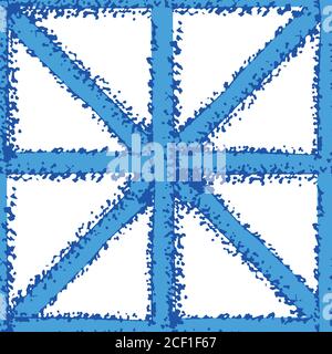 Vector macramee braid weave effect seamless interlace pattern background. Repeat tile of woven style star shaped plaited ribbon on white backdrop Stock Vector