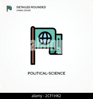 Political-science vector icon. Modern vector illustration concepts. Easy to edit and customize. Stock Vector
