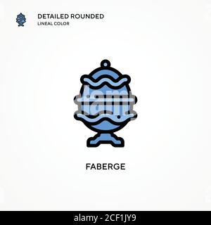 Faberge vector icon. Modern vector illustration concepts. Easy to edit and customize. Stock Vector
