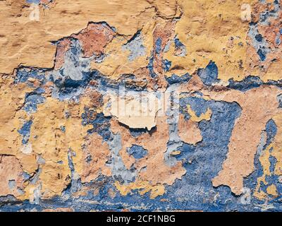 Old colored grunge wall texture Stock Photo
