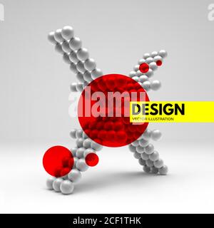 Four arrows pointing into the center. Business concept illustration. Can be used for marketing, website, presentation. Stock Vector