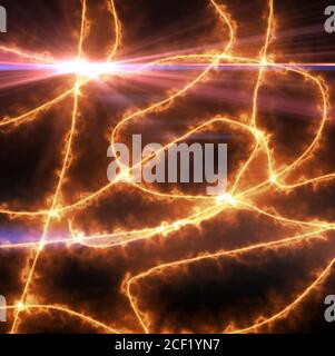Abstract background with Glowing spiral Shine round of line.